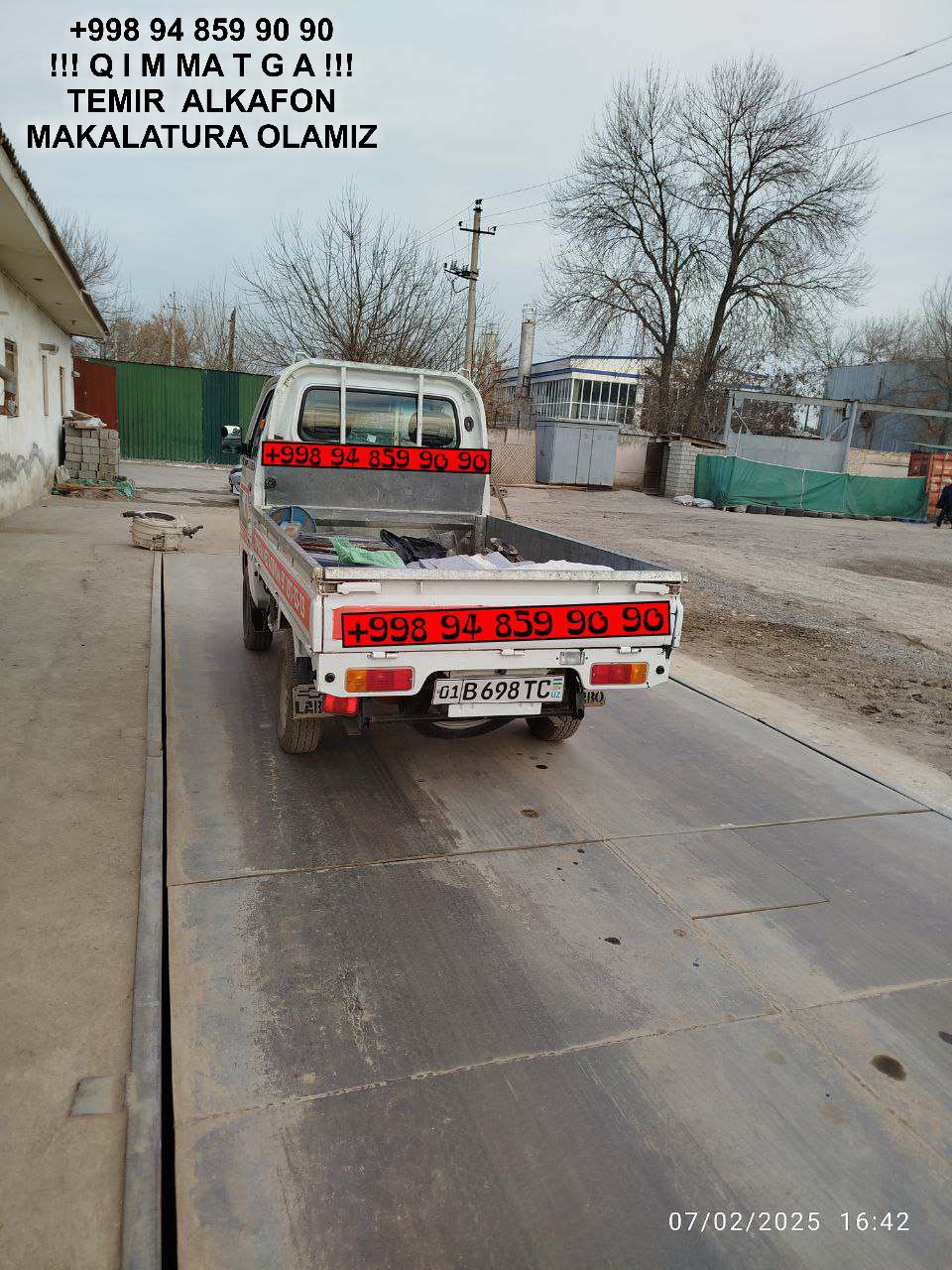 Metallolom qabul qilish Ortachirchiq